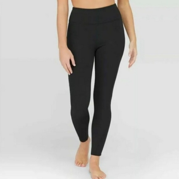 Spanx Assets Leggings Jeggings Pull On Black Wide Waistband Women’s Size M shape - Picture 1 of 7